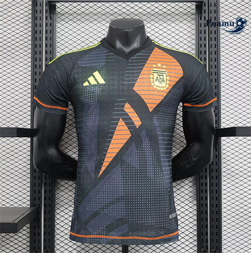 Maillot foot Argentine Player Version Gardien de but Noir 2024-2025