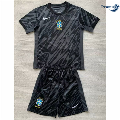 Maillot foot Brésil Enfant Gardien de but 2024/2025 Original