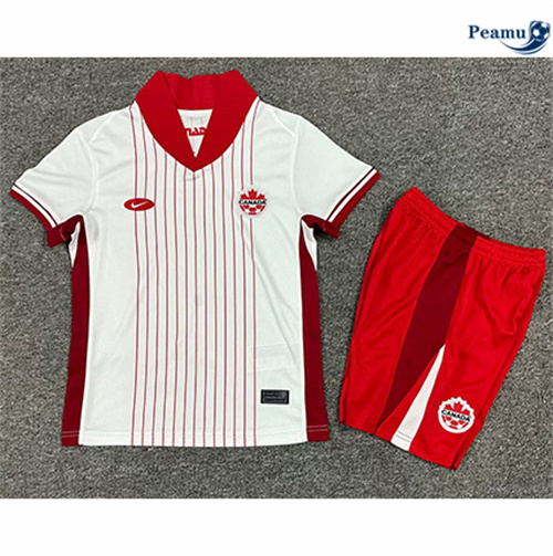 Maillot foot Canada Enfant Exterieur 2024/2025 Outlet
