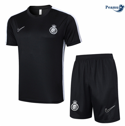 Maillot foot Kit Entrainement Al-Nassr FC + Shorts noir 2024/2025 grossiste