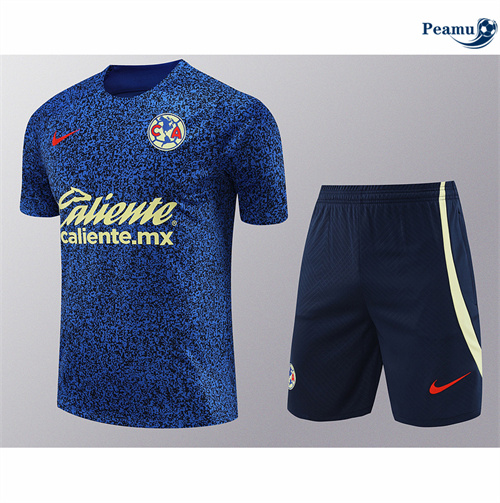 Maillot foot Kit Entrainement América + Shorts bleu 2024/2025 Officiel