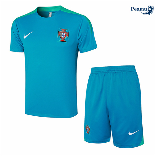 Maillot foot Kit Entrainement Portugal + Shorts bleu 2024/2025 France