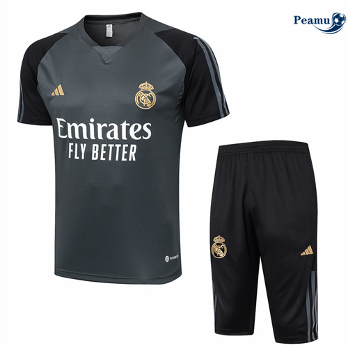 Maillot foot Kit Entrainement Real Madrid + Shorts gris 2024/2025 prix