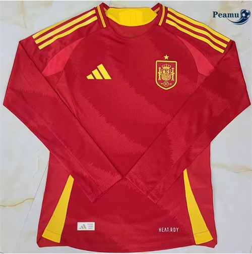 Maillot foot Espagne Domicile Manche Longue 2024/2025 Officiel