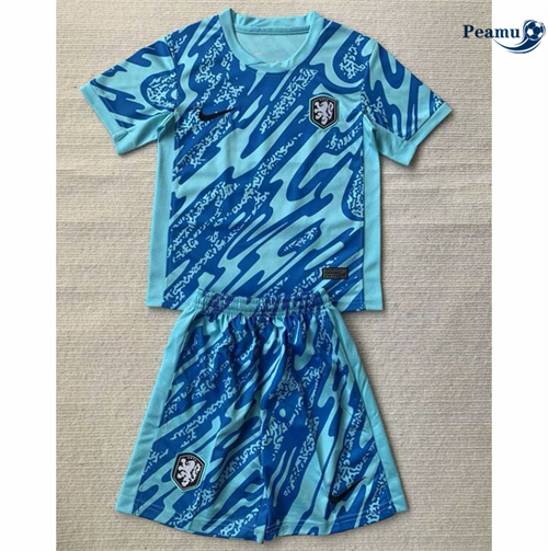 Maillot foot Pays-Bas Enfant Gardien de but bleu 2024/2025 Paris