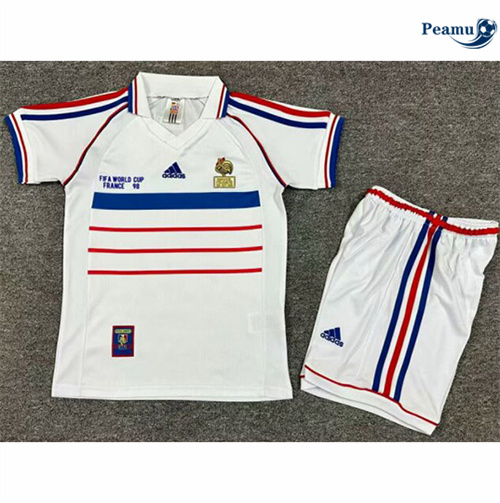 Maillot foot Rétro France Enfant Exterieur 1998 Chinois