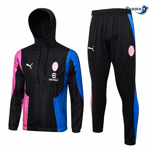 Coupe vent AC Milan noir 2024/2025 Chinois