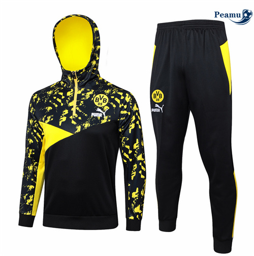 Survetement Borussia Dortmund à capuche noir 2024/2025 prix