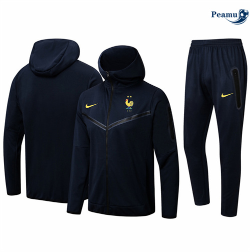 Veste Survetement France à Capuche bleu royal 2024/2025 discout