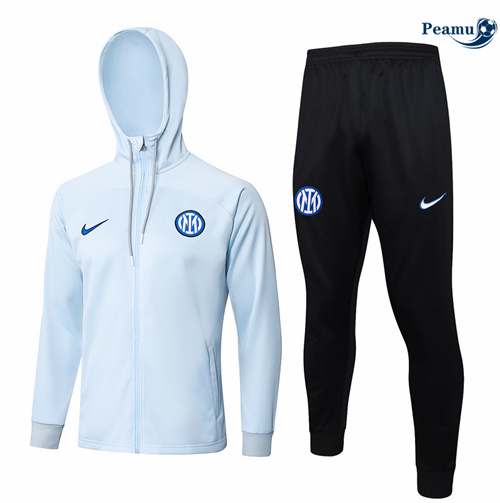Veste Survetement Inter Milan à Capuche gris clair 2024/2025 Original