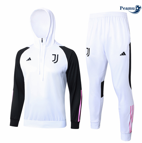 Survetement Juventus Enfant à capuche Blanc 2024/2025 Original