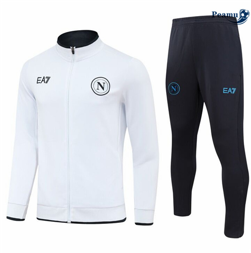 Veste Survetement Naples Enfant Blanc 2024/2025 prix