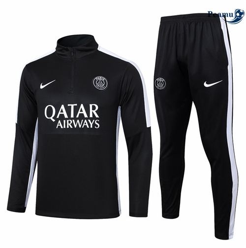 Survetement Paris PSG noir 2024/2025 Soldes