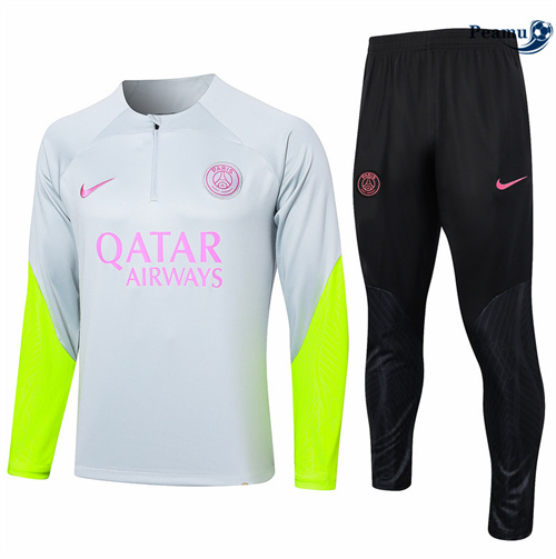 Survetement Paris PSG Enfant gris clair 2024/2025 Soldes