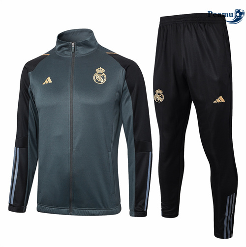 Veste Survetement Real Madrid noir 2024/2025 Officiel