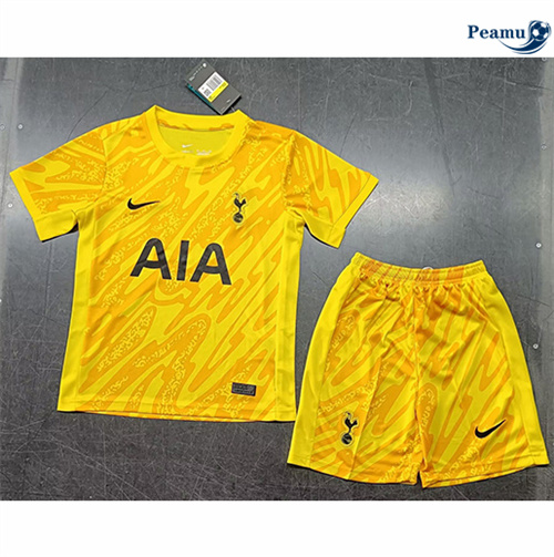 Maillot foot Tottenham Hotspur Enfant Gardien de but jaune 2024/2025 Soldes