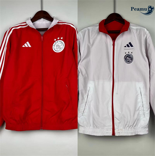 Veste Réversible Coupe vent Ajax rouge 2024/2025 Soldes