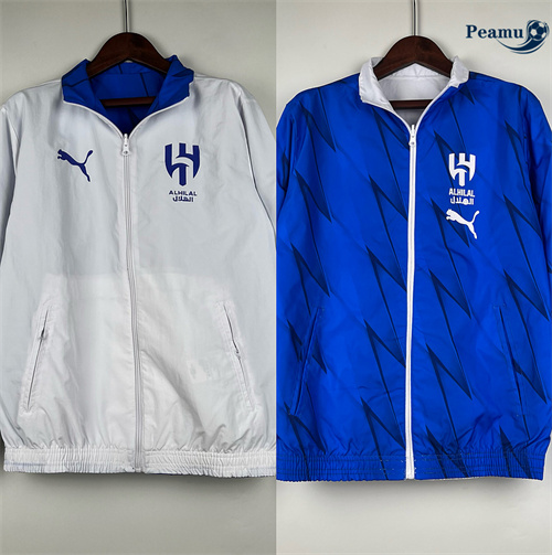 Veste Réversible Coupe vent Al Hilal Blanc 2024/2025 Chinois