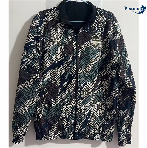 Veste Réversible Coupe vent Arsenal noir 2024/2025 Original