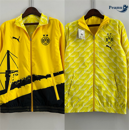 Veste Réversible Coupe vent Borussia Dortmund jaune 2024/2025 Outlet