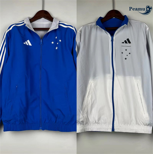 Veste Réversible Coupe vent Cruzeiro bleu 2024/2025 Original