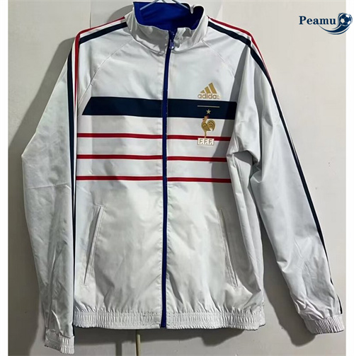 Veste Réversible Coupe vent 06 France retro Blanc 2024/2025 discout