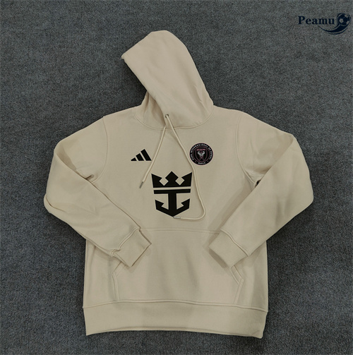 Veste Sweat A Capuche Inter Miami Kaki 2024/2025 Officiel