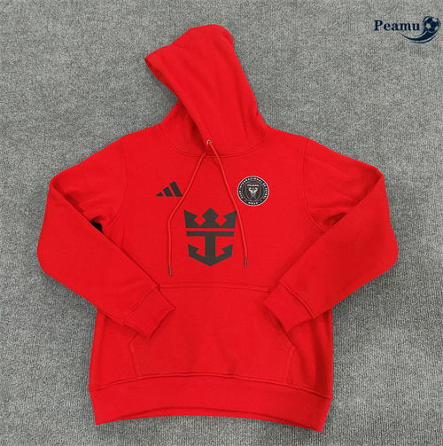 Veste Sweat A Capuche Inter Miami rouge 2024/2025 Original