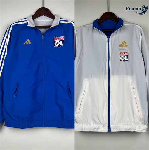 Veste Réversible Coupe vent Lyon bleu 2024/2025 Officiel