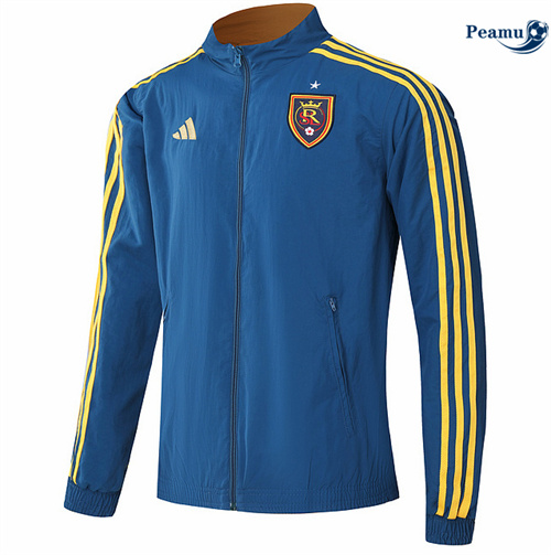 Veste Réversible Coupe vent Real Salt Lake bleu 2024/2025 Chinois