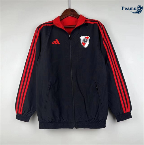 Veste Réversible Coupe vent River Plate noir 2024/2025 grossiste