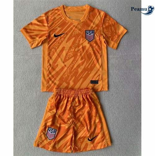 Maillot foot États-Unis Enfant Orange 2024/2025 Original