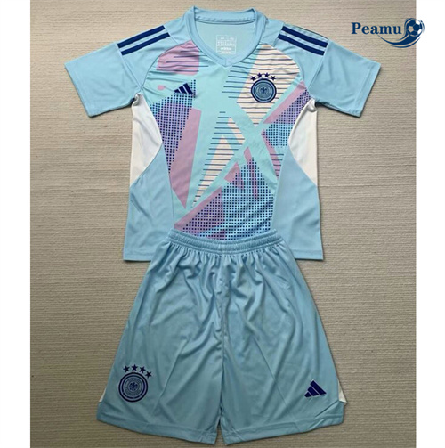 Maillot foot Allemagne Enfant Gardien de but Bleu 2024/2025
