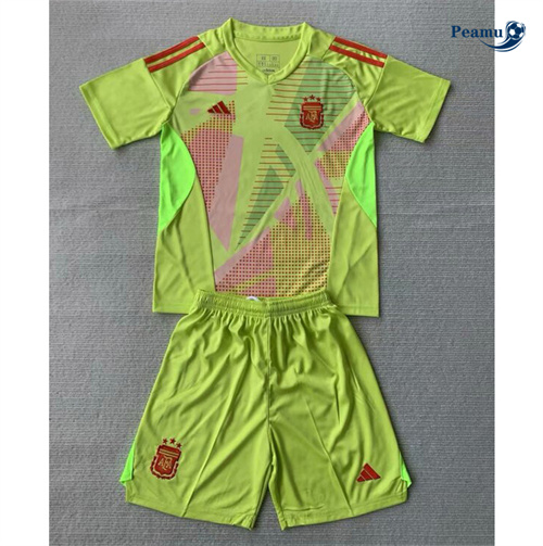 Maillot foot Argentine Enfant Gardien de but Vert 2024/2025