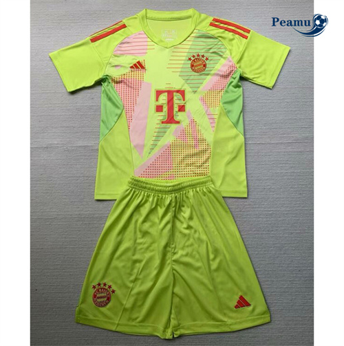 Maillot foot Bayern Munich Enfant Gardien de but Vert 2024/2025