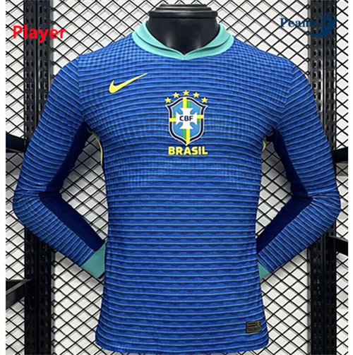 Maillot foot Brésil Player Version Exterieur Manche Longue 2024/2025