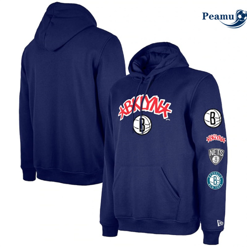 Maillot Sweatshirt à capuche Brooklyn Nets 2024 - City Peamu 6076