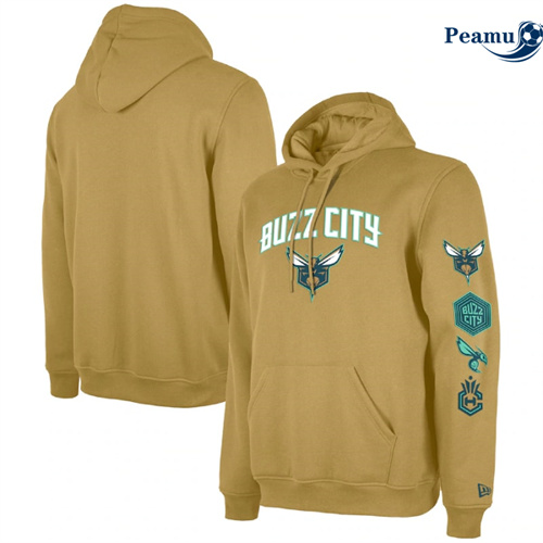 Maillot Sweatshirt à capuche Charlotte Hornets 2024 - City Peamu 6077