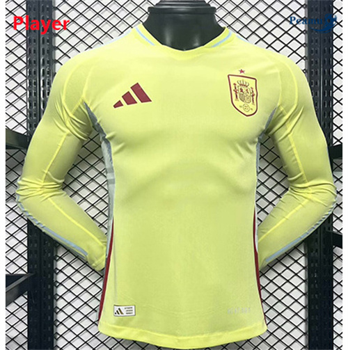 Maillot foot Espagne Player Version Exterieur Manche Longue 2024/2025