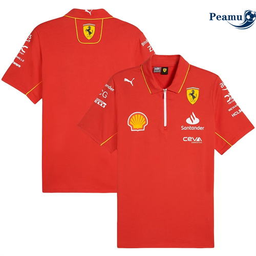 Maillot Polo Scuderia Ferrari 2024 Peamu 6101