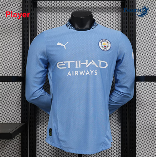 Maillot foot Manchester City Player Version Domicile Manche Longue 2024/2025