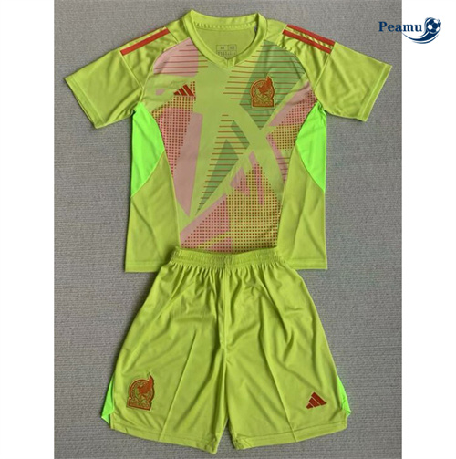 Maillot foot Mexique Enfant Gardien de but Vert 2024/2025