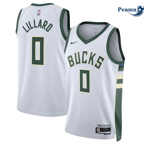 Maillot Damian Lillard, Milwaukee Bucks 2023/24 - Association Peamu 6041