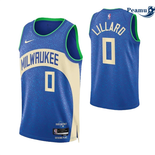 Maillot Damian Lillard, Milwaukee Bucks 2023/24 - City Peamu 6042