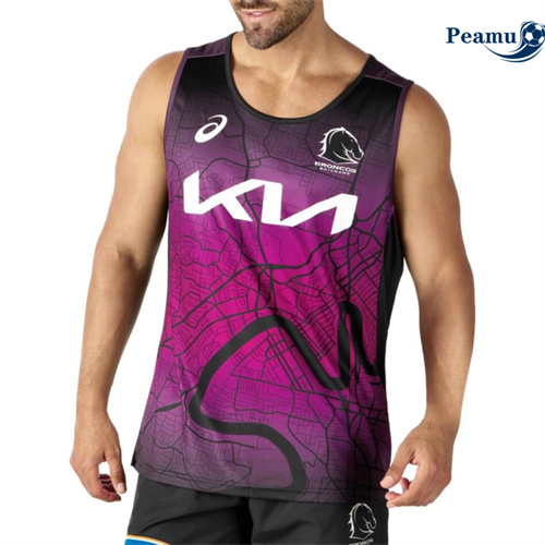 Maillot Brisbane Broncos Training Singlet 2024 Peamu 6113