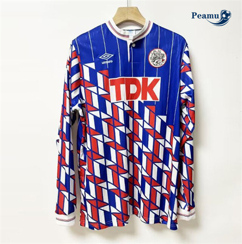 Maillot foot Rétro Ajax Exterieur Manche Longue 1990