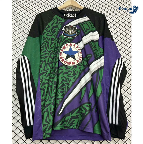 Maillot foot Rétro Newcastle United Gardien de but Manche Longue Violet 1995-96