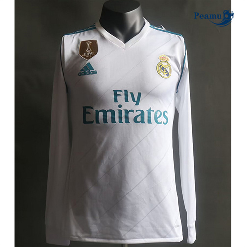 Maillot foot Rétro Real Madrid Player Version Domicile Manche Longue 2017-18