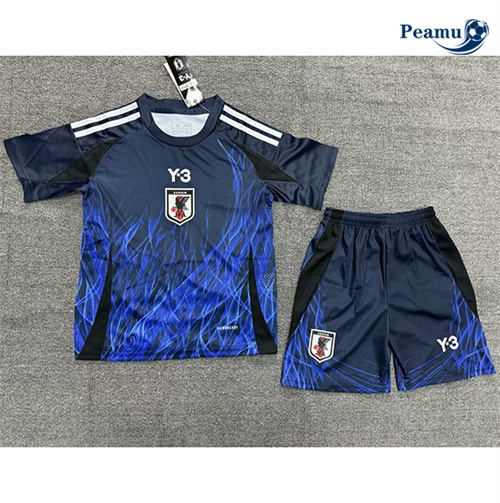 Maillot foot Japan Enfant Y3 Bleu 2024/25