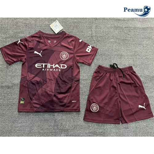 Maillot foot Manchester City Enfant bordeaux 2024/25
